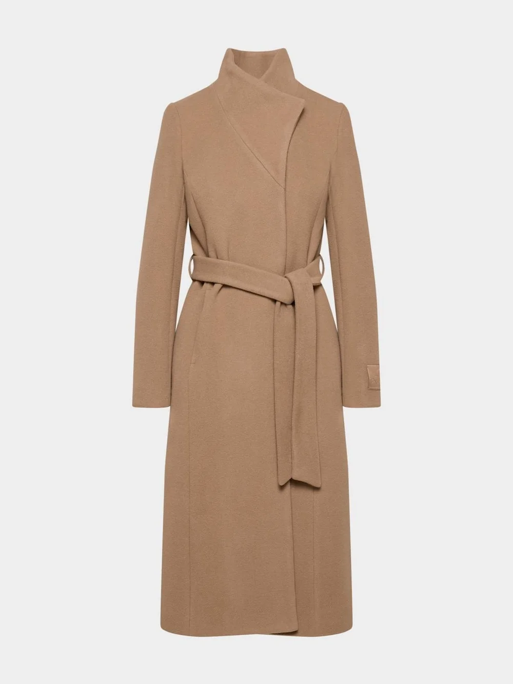Aritzia Connor Camel Wrap Belted Soft Wool Cashmere Coat - Picture 5 of 10